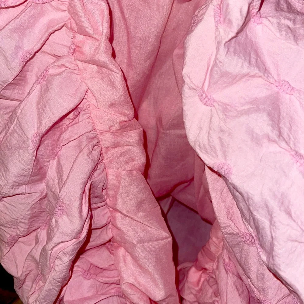 NWT English Factory Ballet Puff/Balloon Mini dress! Pink with texture! - Picture 2 of 9